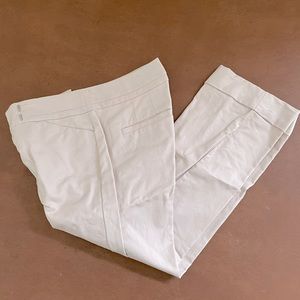 Ann Taylor cuffed light khaki capris size 4. Never worn, like new.